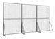 Monarch Specialties Inc. Silver 96" Display Rack Panels for Wall Decor-0