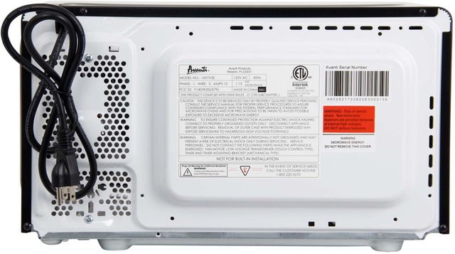 Avanti® 0.7 Cu. Ft. Stainless Steel Countertop Microwave-4