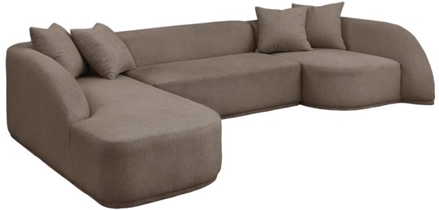 Meridian Furniture Rita 3-Piece Brown Sectional-0