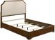 Coaster® Garland 4-Piece Brown Cherry/Cream Queen Bedroom Set-1