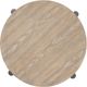 Signature Design by Ashley® Dyonton Light Grayish Brown Top End Table with Gunmetal Base-3