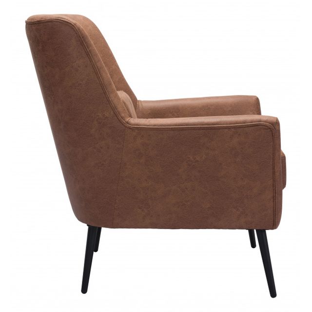 Zuo® Modern Ontario Vintage Brown Accent Chair-1
