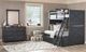 Legacy Kids Teen Flatiron Black Twin/Full Bunk Bed-1