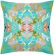 Laura Park Designs Stained Glass Turquoise 22" x 22" Pillow-0