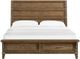 Intercon Forge Wire Brushed Weathered Chestnut King Panel Bed-2