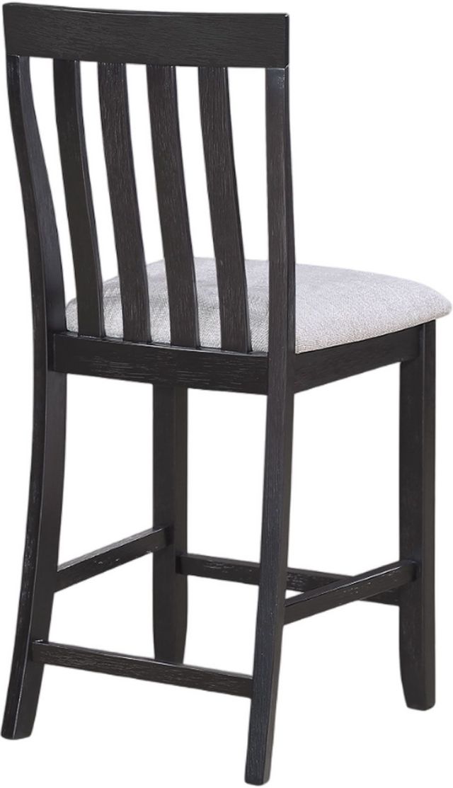 Crown Mark Delfin Black/Light Gray Counter Height Chair-2