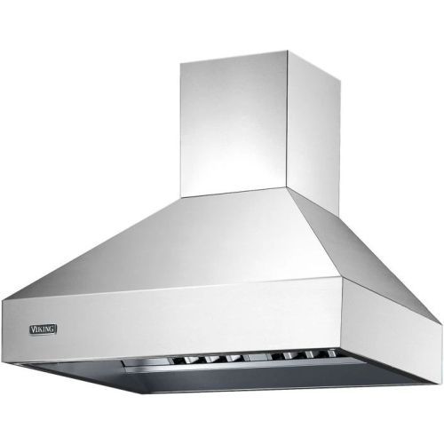 Viking® 5 Series 48" Stainless Steel Chimney Wall Hood-0