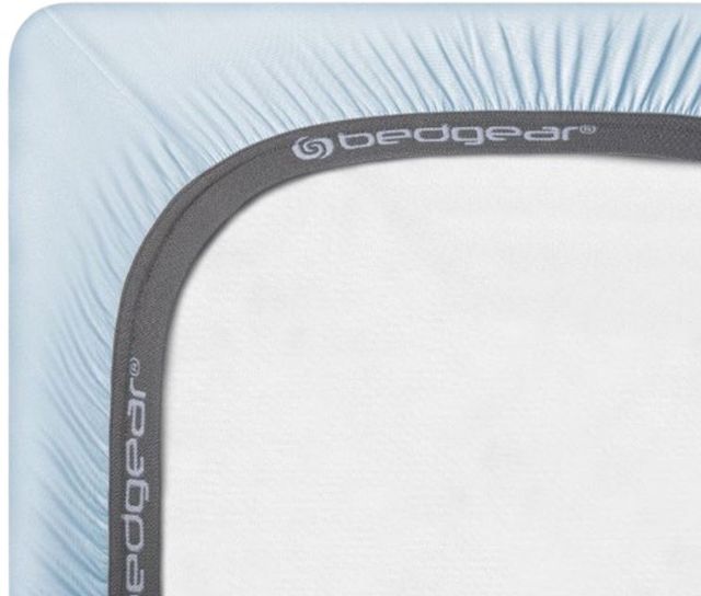 BEDGEAR® Dri-Tec Performance® Baby Blue Fitted Crib Sheet-2
