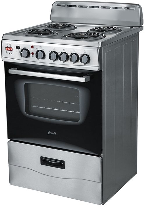 Avanti® 24" Stainless Steel Freestanding Electric Range-2