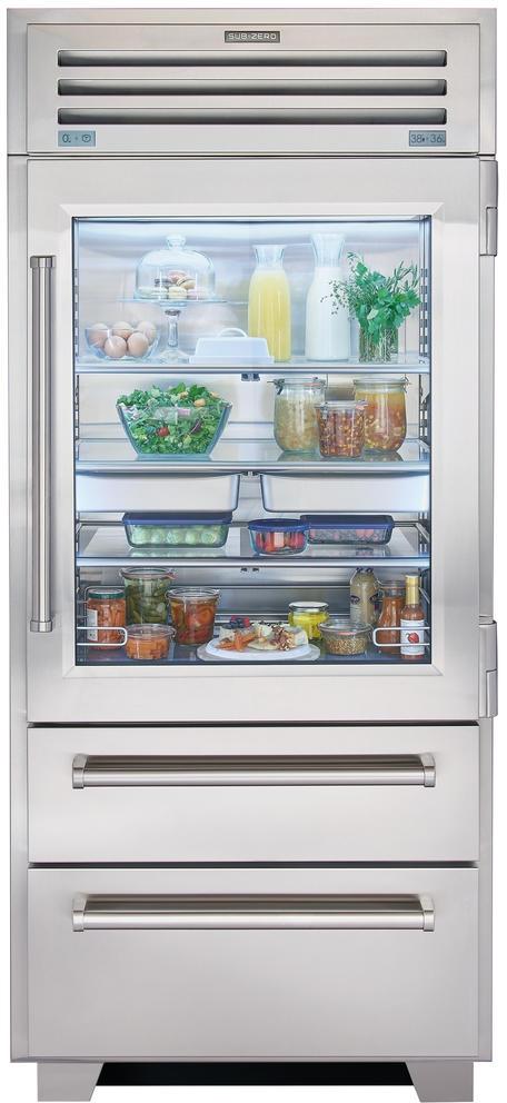 ●BELOW ZERO Sub-Zero® PRO Series 36 in. 22.7 Cu. Ft. Stainless Steel
