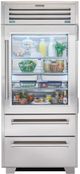 Sub-Zero® PRO Series 36" 22.7 Cu. Ft. Stainless Steel Frame Built-InBottom Freezer Refrigerator-2