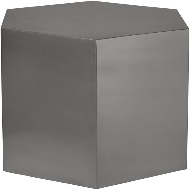 Meridian Furniture Hexagon Brushed Chrome Coffee Table-0