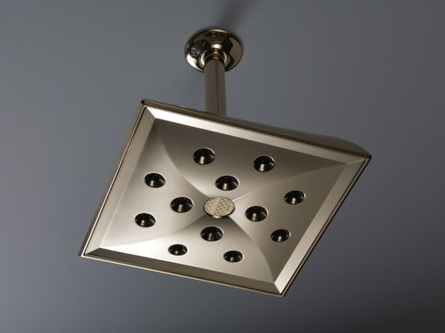 Brizo Virage® Brilliance® Polished Nickel Ceiling Mount Showerhead with H2OKinetic Technology-1