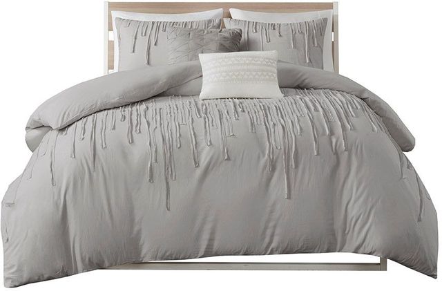 Olliix by Urban Habitat Grey King/California Paloma Cotton Duvet Cover Set-1