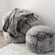 CordaRoy's® Original Chinchilla Queen Bean Bag Chair-3