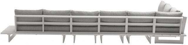 Meridian Furniture Maldives 6-Piece Gray Fabric Outdoor Sectional-2