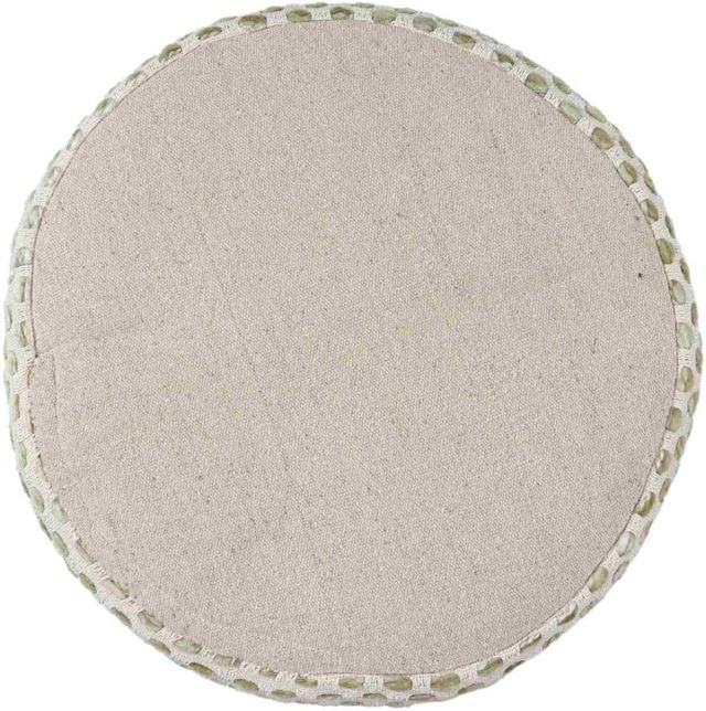 LR Home Sage/Ivory Pouf-3