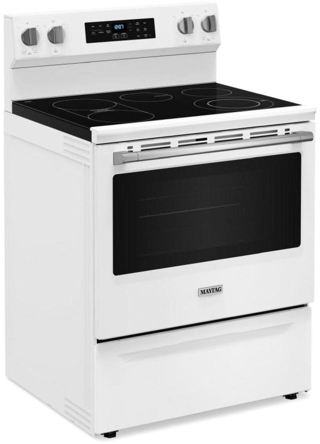 Maytag® 30" White Freestanding Electric Range-1