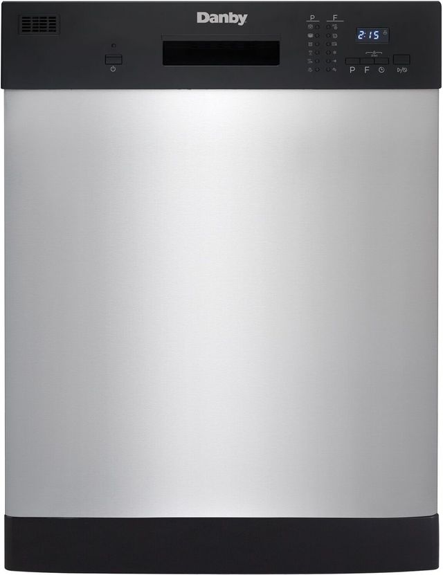 Lave-vaisselle encastré à commandes frontales de 24 po Danby® - Acier inoxydable