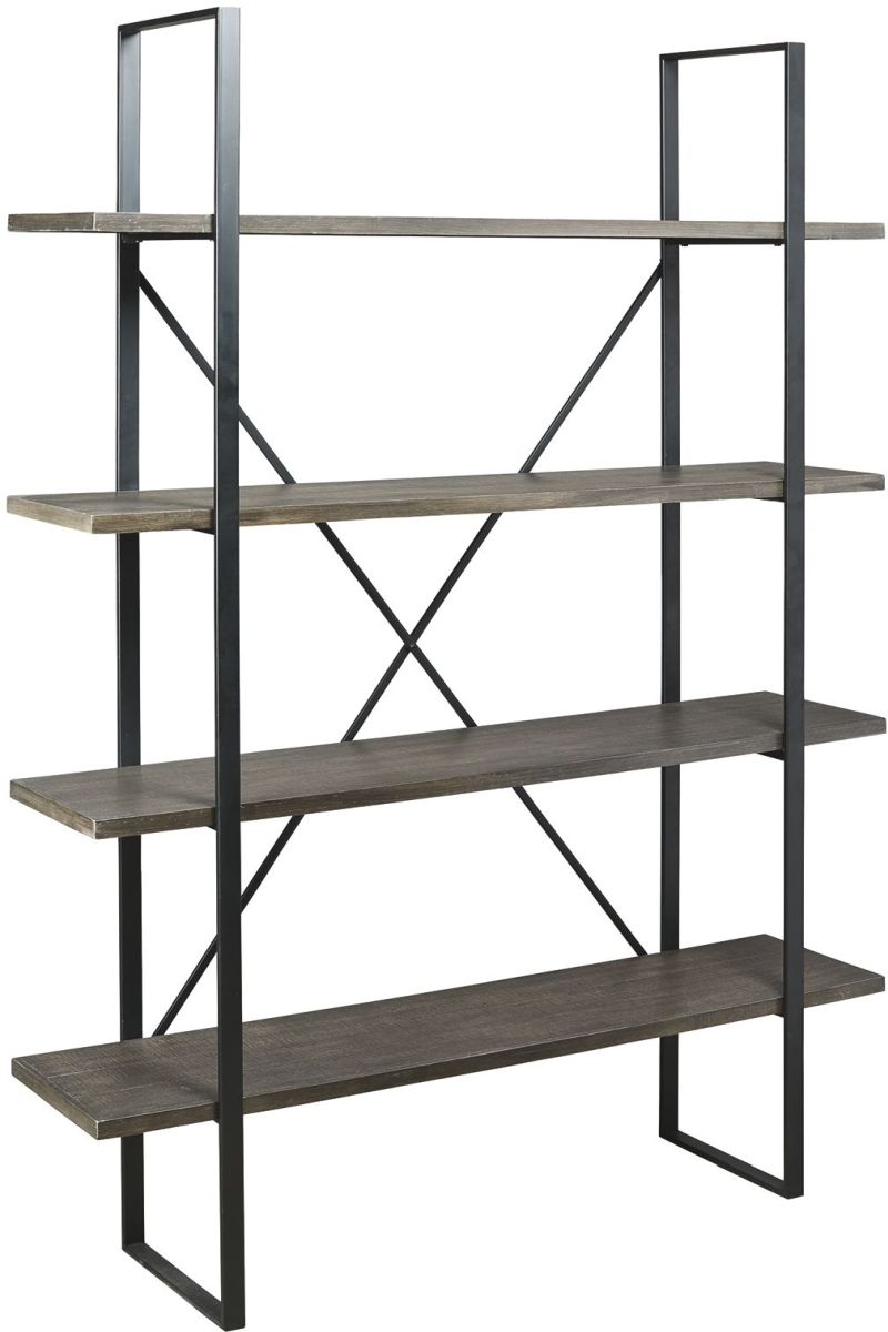 Gilesgrove Bookcase - Black/Gray