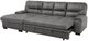 Mazin Furniture Michigan 2-Piece Dark Gray Left-Arm Facing Pullout Sleeper Sectional and Chaise-0
