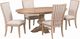 Liberty Furniture Haven Hills 5-Piece Camel Beige/Sand Optional Pedestal Dining Table Set-0