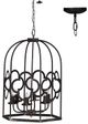 A & B Home Matte Black Classic Vintage Chandelier-0