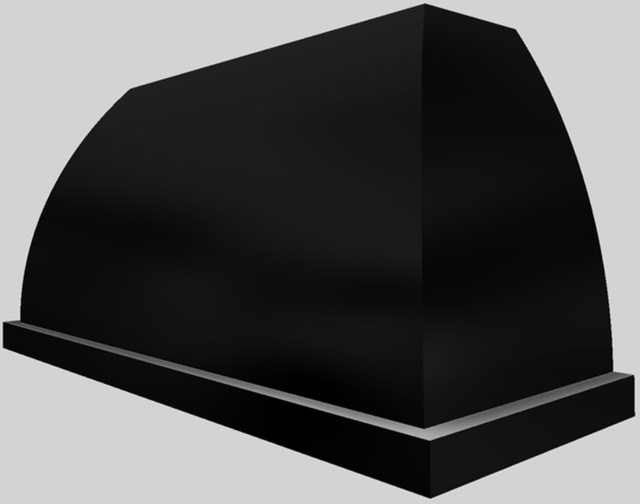 Vent-A-Hood® Designer Series 60" Black Wall Mounted Range Hood-1