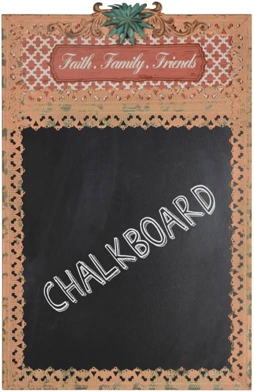 Classy Art Black/Brown/White Chalk Board Wall Decor-0