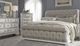 Liberty Furniture Abbey Park 4-Piece Antique White/Weathered Brown California King Upholstered Sleigh Bedroom Set-1