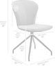Armen Living Petrie 2-Piece Black/Gray Dining Side Chair Set-2