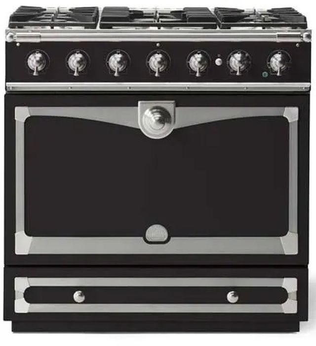La Cornue CornuFe´ 90 36" Matte Black Pro Style Dual Fuel Range-0
