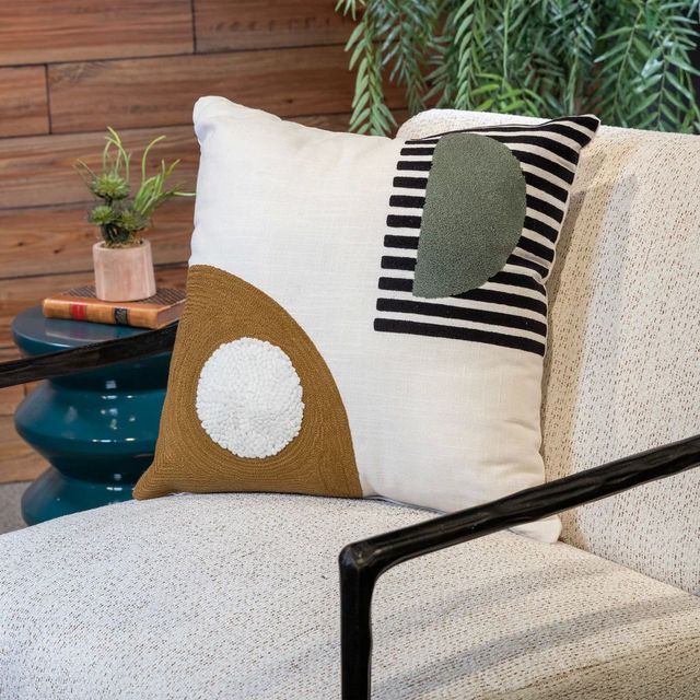 Signature Design by Ashley® Longsum Black/White/Honey Pillow-3