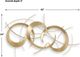Uttermost® Motivate Anitque Gold/Warm Silver Wall Art-2