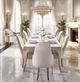 Michael Amini® London Place Creamy Pearl Dining Arm Chair-1