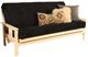 Kodiak Furniture Monterey Suede Black/Antique White Full Futon with Mattress-0