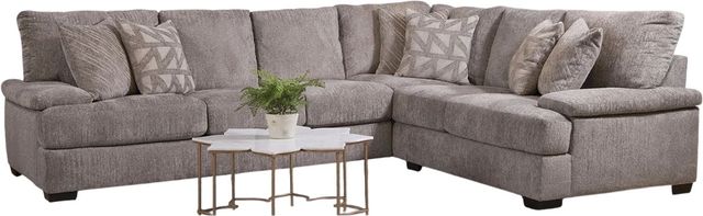 American Wholesale Furniture Vader 2-Piece Cement L-Shape Sectional-0