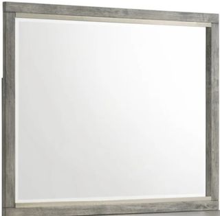 Bernards Aries Gray Landscape Mirror