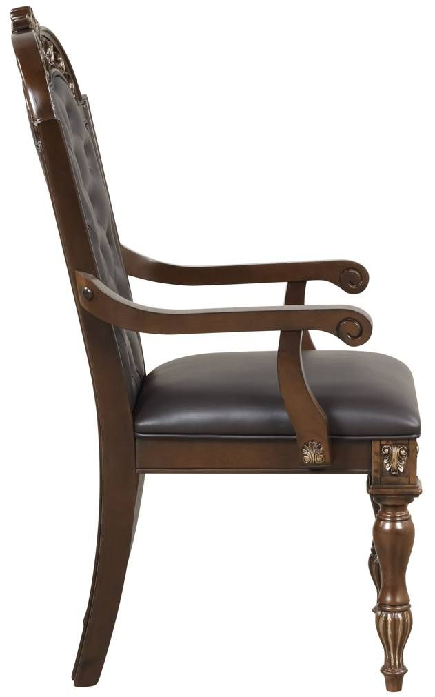New Classic® Home Furnishings Maximus Cherry Dining Arm Chair-3