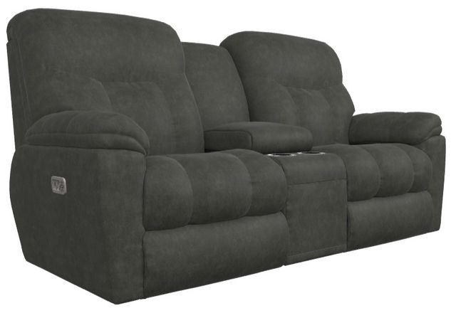 La-Z-Boy® Morrison Ink Power Reclining Loveseat with Console and Headrest-0
