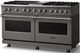 Viking® 5 Series 60" Damascus Gray Pro Style Dual Fuel (NG) Range with Polished Chrome Trim-2