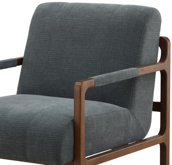 Dovetail Furniture Jordi Brown/Sepulveda Blue Occasional Chair-4
