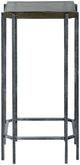 Crestview Collection Hollis Gray End Table with Gunmetal Base-1
