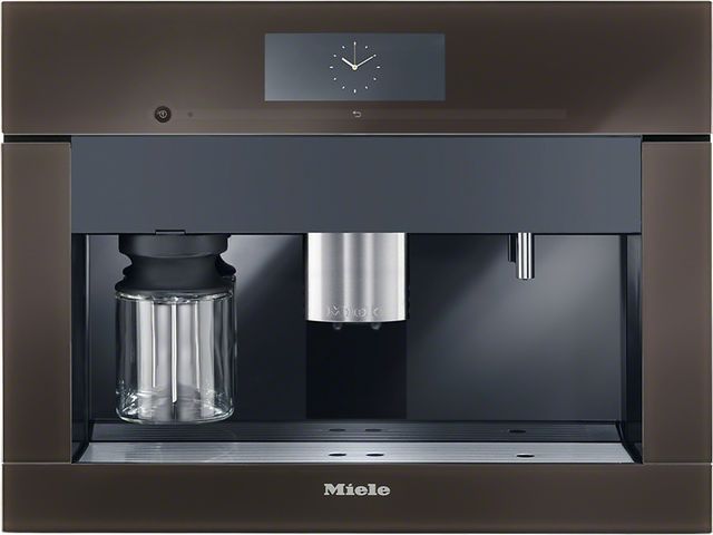 Miele 24" Plumbed Built In Coffee System-Truffle Brown-0