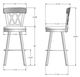 Amisco Customizable Brittany Swivel Bar Stool-1