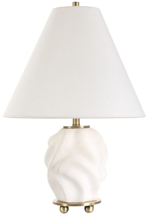 Uttermost® Bora White Accent Lamp-0