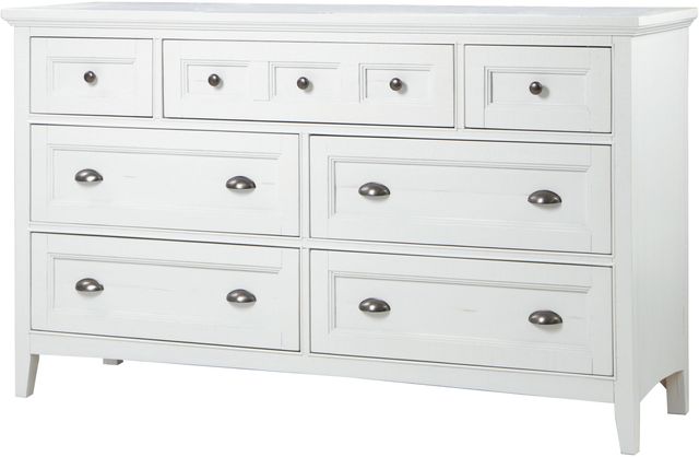 Magnussen Home® Heron Cove Chalk White/Dovetail Grey Drawer Dresser-1