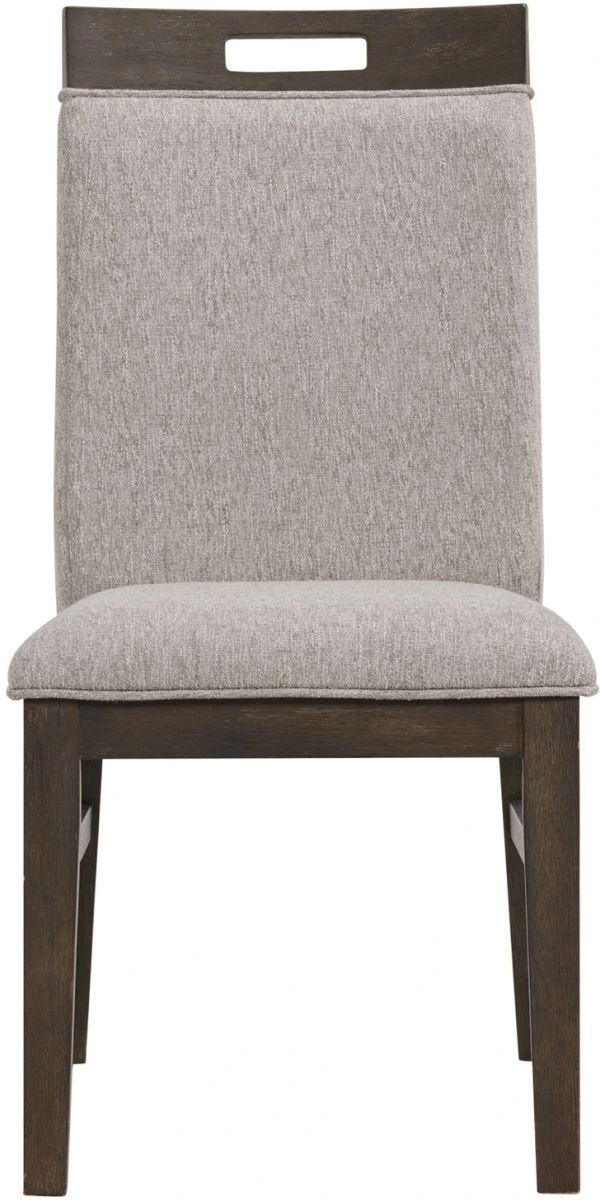 Intercon Hearst Beige/Reclaimed Chevron Upholstered Dining Side Chair-2