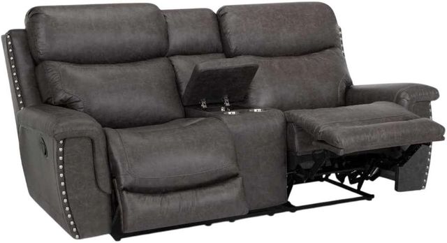 Franklin™ Brixton Holster Steel Power Reclining Console Loveseat-1
