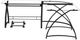ACME Furniture Dazenus Black/Clear Computer Desk-2